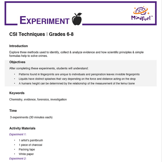 CSI Techniques - Practice Activities
