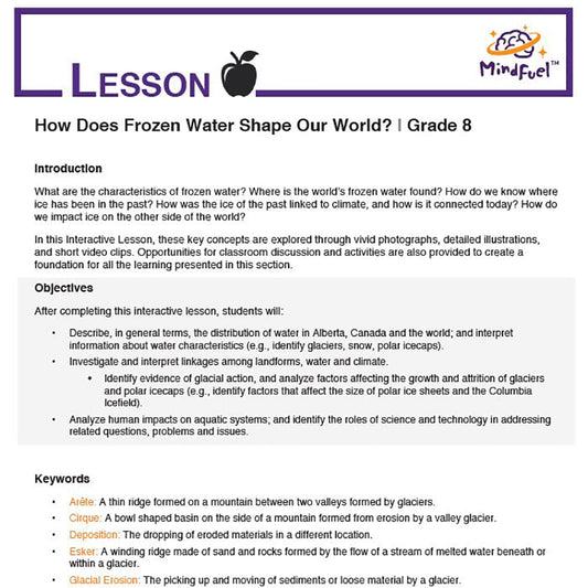 How does Frozen Water Shape our World?