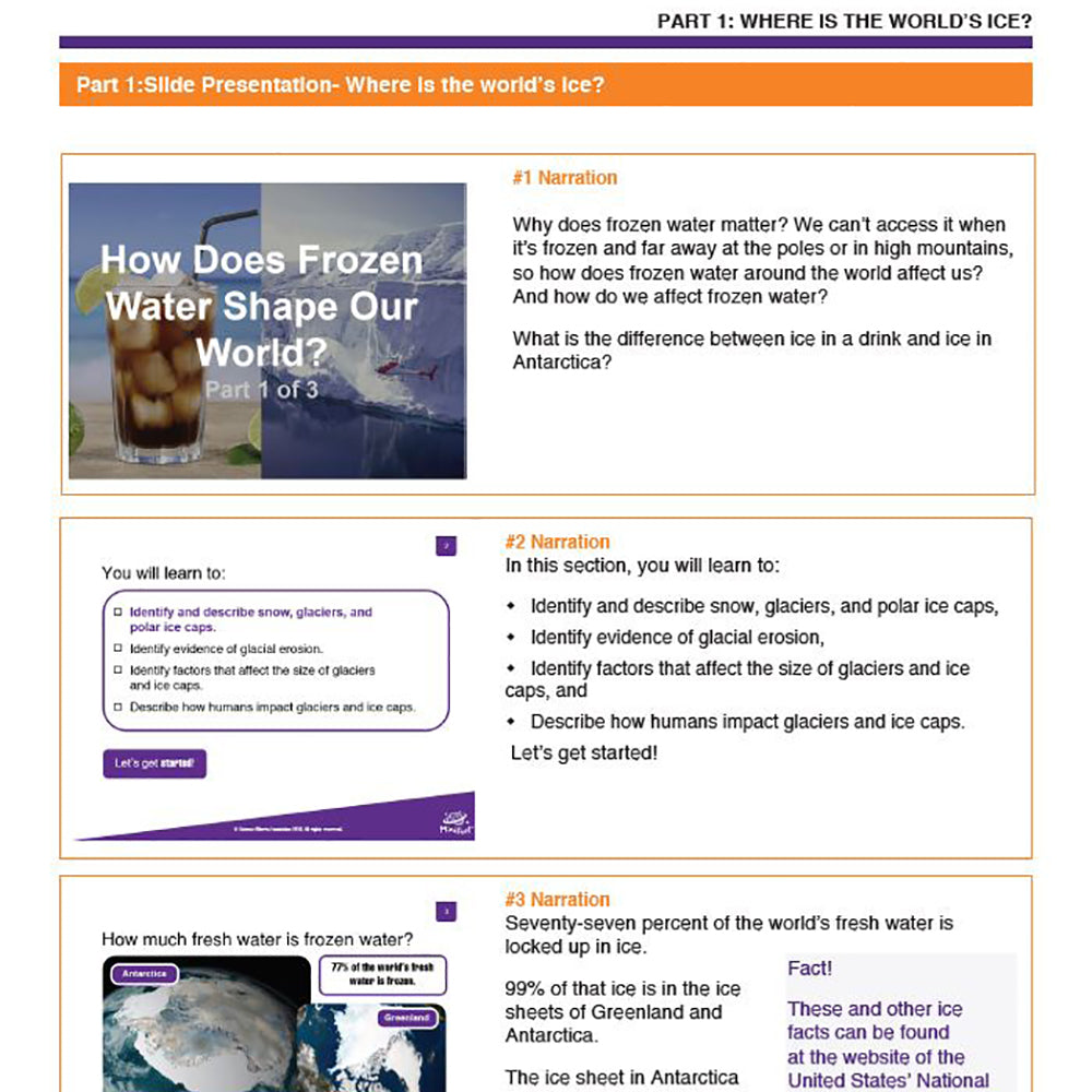 How does Frozen Water Shape our World?