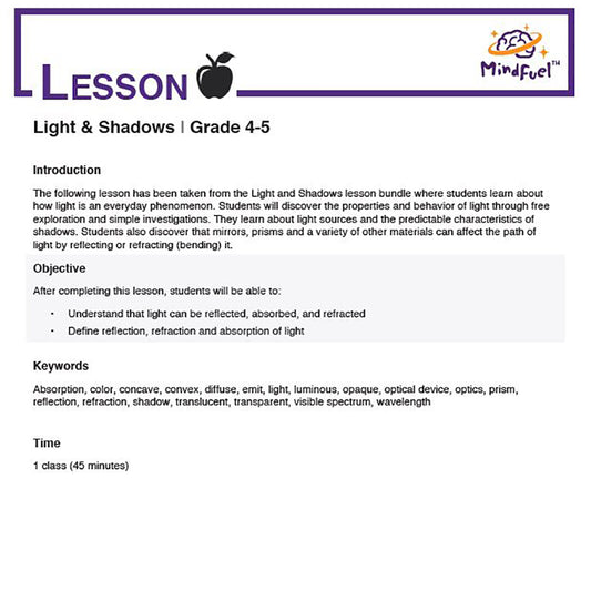 Light and Shadows - Lesson 1 | Introduction