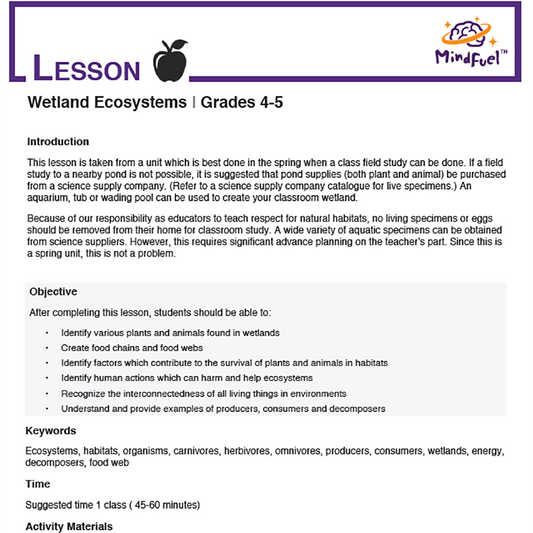 Wetland Ecosystems - Food Web and its Interactions
