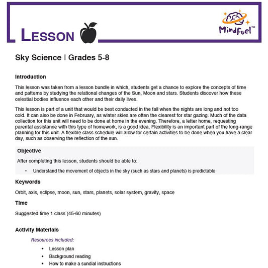 Sky Science - Make a Sundial