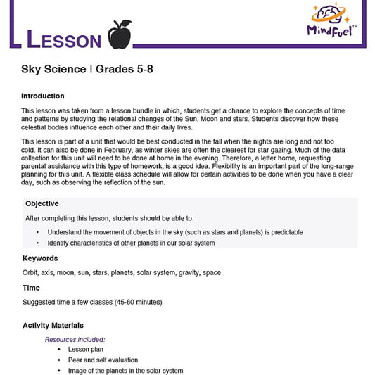 Sky Science - Scale Solar System