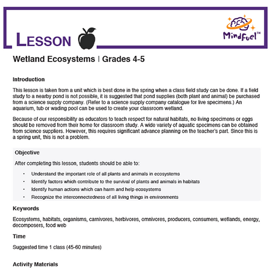 Wetland Ecosystems - Nature's Filter