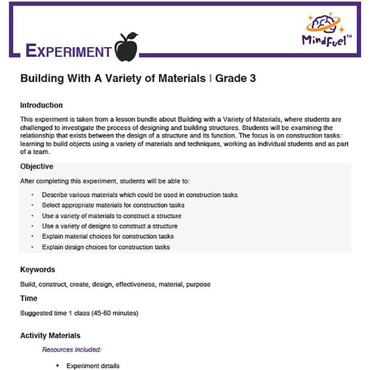 Building with a Variety of Materials - Repack