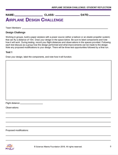 Airplane Design Challenge