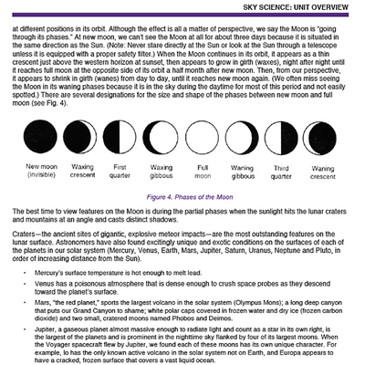 Sky Science - Lunar Phases & Eclipses