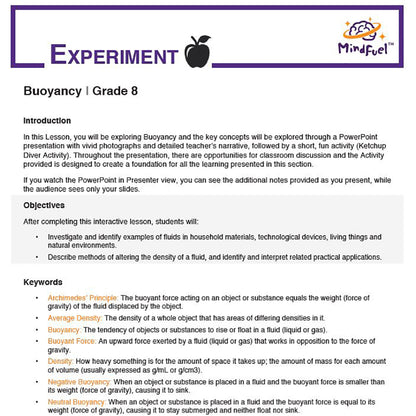 Buoyancy Bundle (Lesson + Activity)