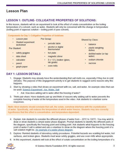 Colligative Properties of Solutions