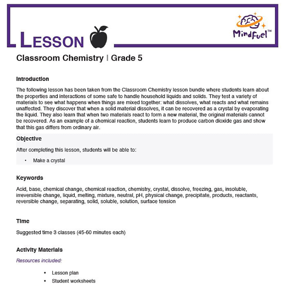 Classroom Chemistry | Lesson 7 - Crystal Snowflakes