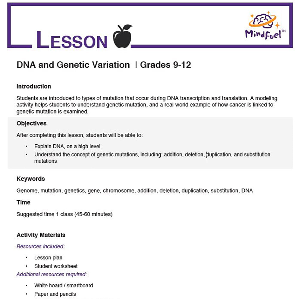 DNA and Genetic Variation