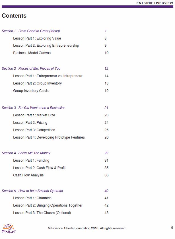 Enterprise and Innovation Course, High School - Course 2 | Analyzing Ventures