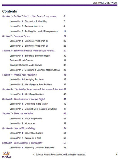 Enterprise and Innovation Course, High School - Course 1 | Challenge & Opportunity