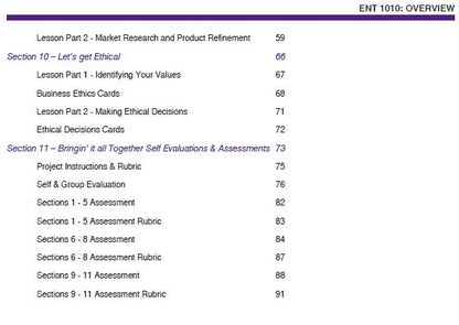 Enterprise and Innovation Course, High School - Course 1 | Challenge & Opportunity