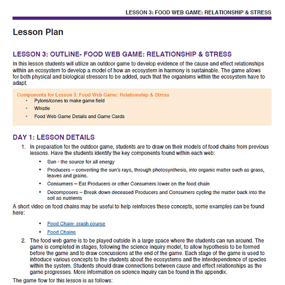Wetland Ecosystems - Food Web Games: Relationships & Interactions