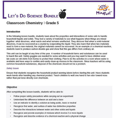 Classroom Chemistry - Let's Do Science Bundle