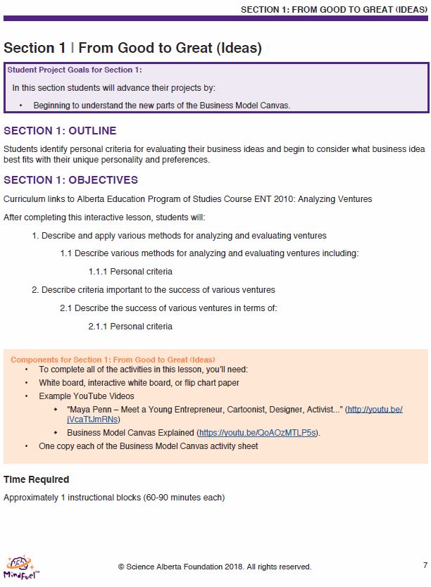 Enterprise and Innovation Course, High School - Course 2 | Analyzing Ventures