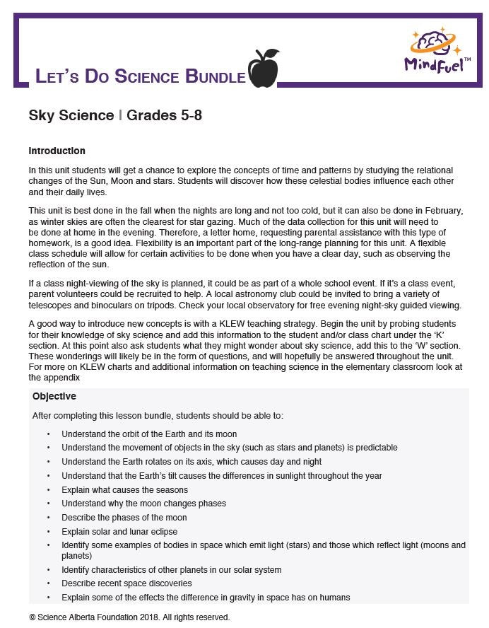 Sky Science - Let's Do Science Bundle