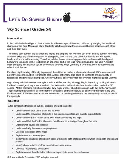 Sky Science - Let's Do Science Bundle